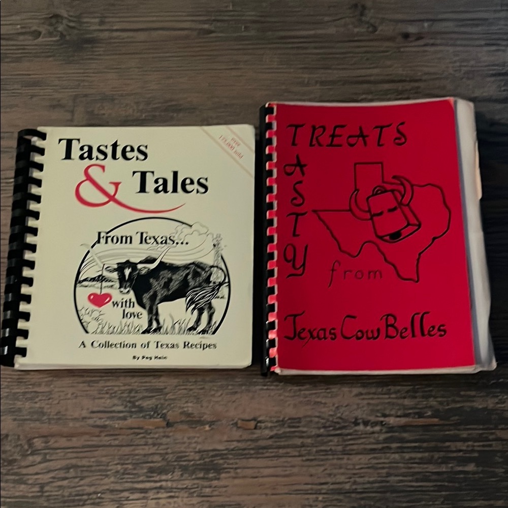 Texas Cookbooks Set.. Tasty Treats and Tastes & Tales